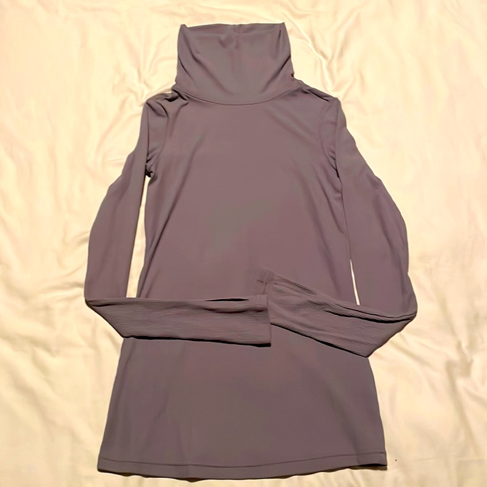 Free People ribbed lavender turtle neck.